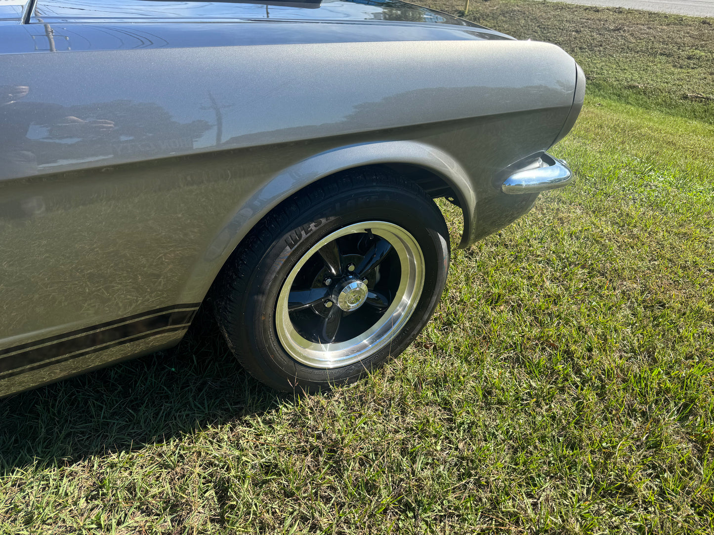 1966 Mustang Grey Black Stripes