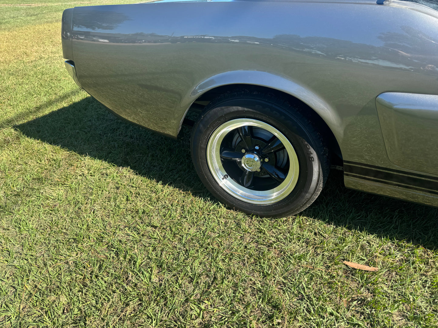 1966 Mustang Grey Black Stripes