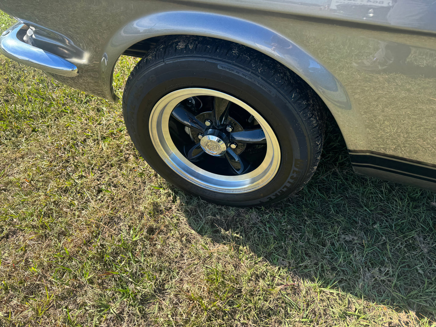 1966 Mustang Grey Black Stripes