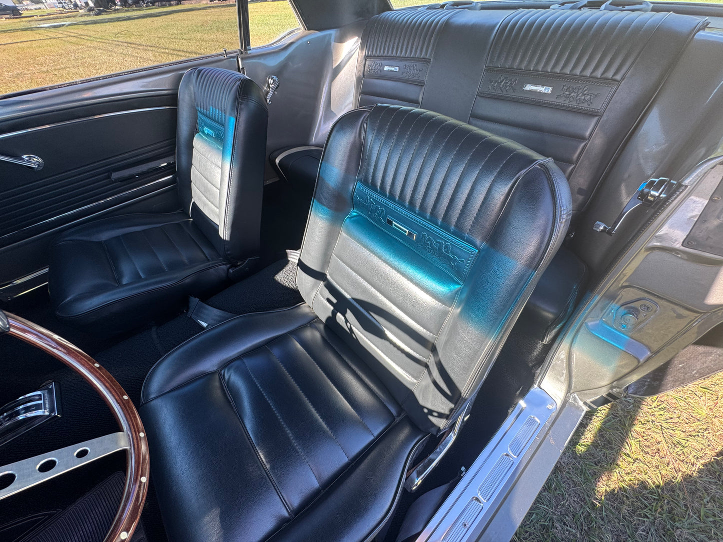 1966 Mustang Grey Black Stripes