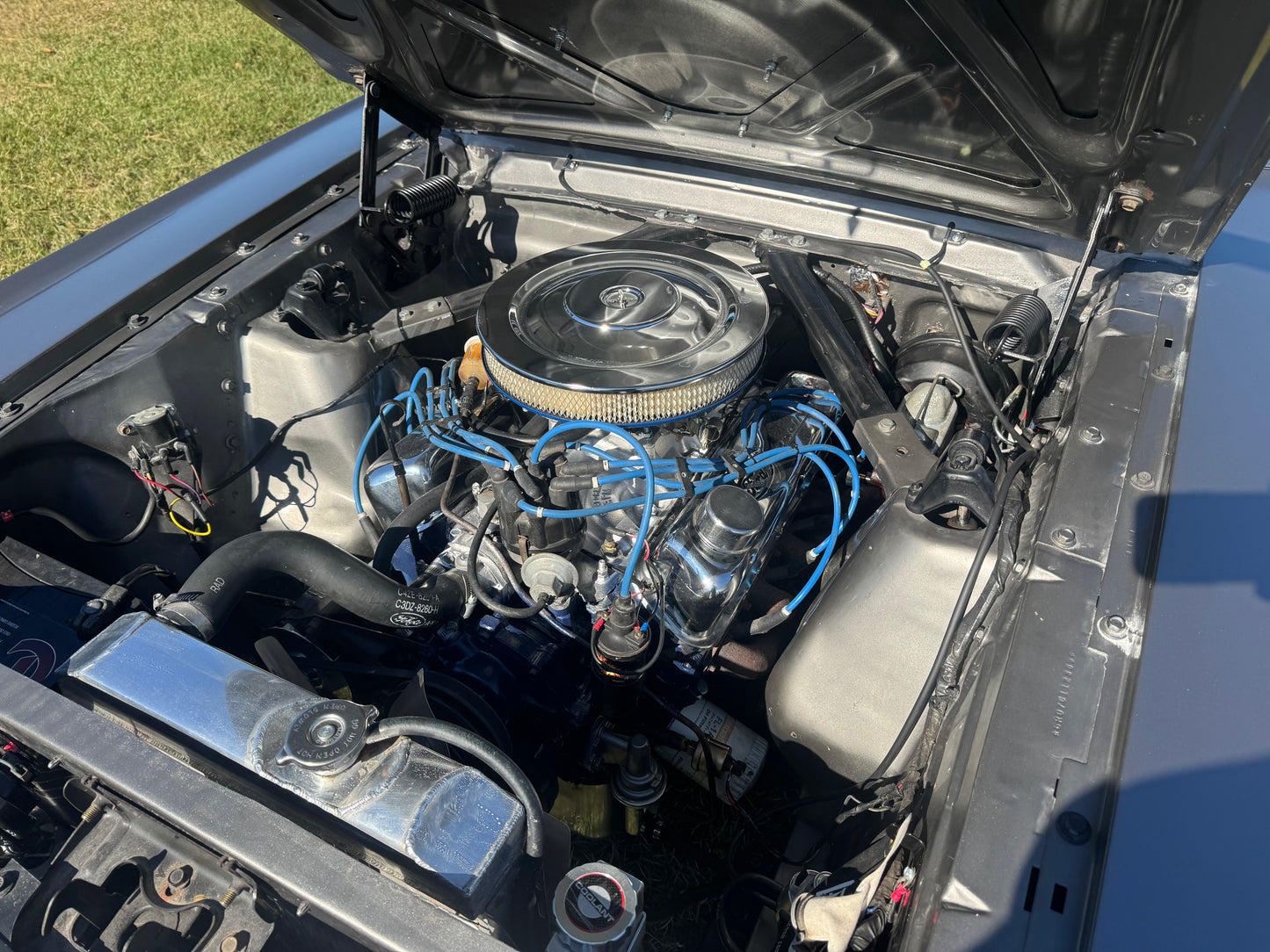 1966 Mustang Grey Black Stripes
