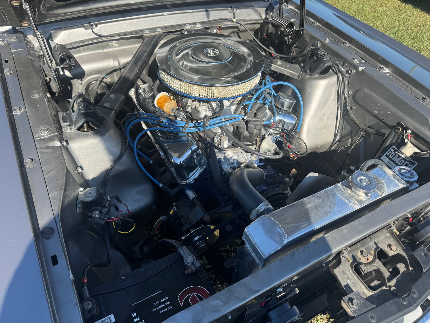 1966 Mustang Grey Black Stripes